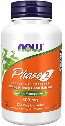 NOW Foods Phase-2 500 mg 120 VegiCaps (Pack of 2)