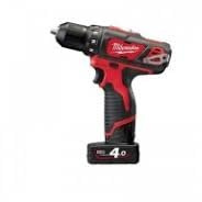 Perceuse Visseuse MILWAUKEE 12V 2 Vitesses 4Ah Red Lithium M12 BDD-402C - 4933441925