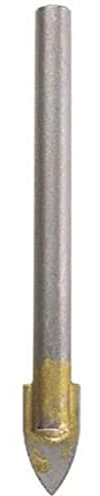 wolfcraft Punta per piastrelle e vetro, Ø 6 mm I 7976010 I Per fori nel vetro e nella ceramica