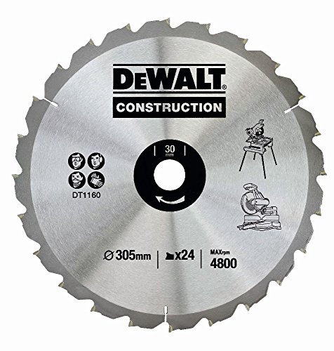 Dewalt 305 x 30 mm x 24 -Zahn- Bau -Kreissägeblatt, DT1160-QZ
