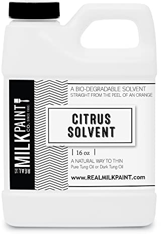 Real Milk Paint, Orange Peel Oil, Natural Alternative to Odorless Mineral Spirits, Paint Thinner, Degreaser, Brush Cleaner, 16 oz