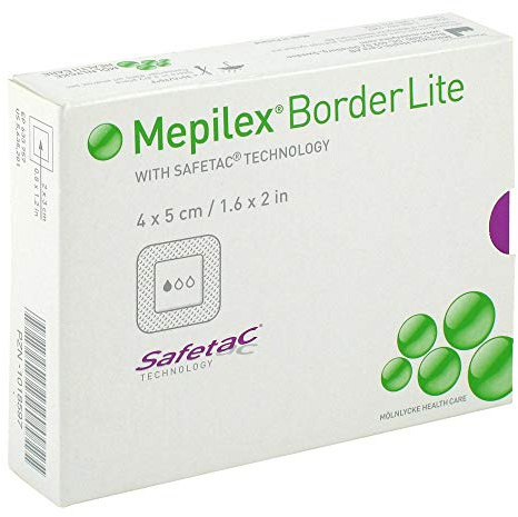 Mepilex Border Lite Dressing Steril, 4 x 5 cm, 10 Stück