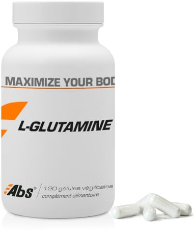 L - Glutamine - 570 mg / 120 gélules végétales - Pureté garantie à 99% min - Seule forme biologiquement active de la glutamine, elle améliore la récupération après l'exercice