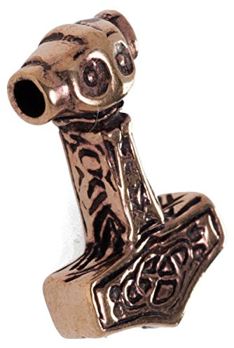 Germanenschmuck Ragnarök Thors Hammer Anhänger (Kettenanhänger in Bronze)