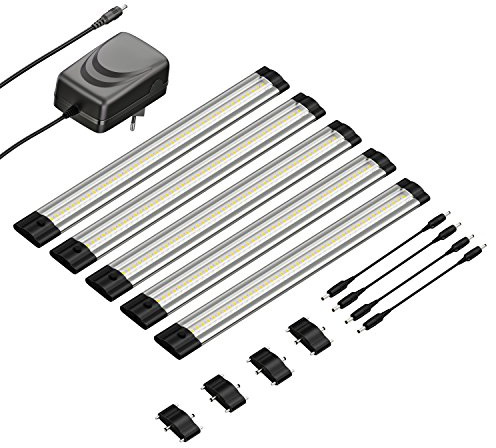 parlat LED Unterbau-Leuchte SIRIS flach 30cm je 368lm warm-weiß 5er Set