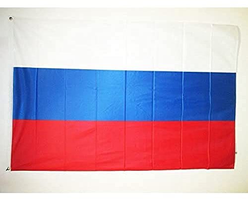 AZ FLAG - Flagge Russland - 150x90 cm - Russische Fahne 90 x 150 Cm Aussenverwendung Metallösen - Flaggen