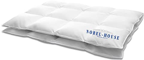 Hanskruchen Nobel House Luxus Daunendecke, Warm, 90% Daunen / 10% Federchen, 155 x 200 cm