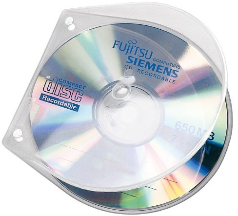 Veloflex 4365000 CD/DVD Hüllen Velobox 125x125x4 mm, unzerbrechlich, 10er Packung