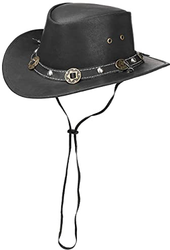 Scippis Concho Läderhatt - XL (60-61 cm) svart