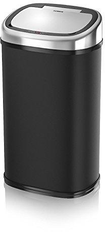 Tower T80900 Kitchen Bin with Sensor Lid, Touchless for Hygienic Waste Disposal, Infrared Technology, 58 Litre, Black