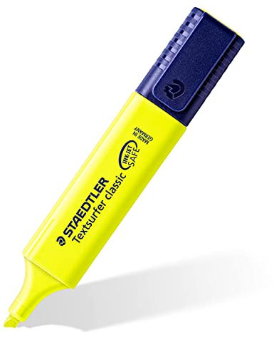 STAEDTLER 364-1 Textsurfer Classic Highlighter - Yellow (Box of 10)