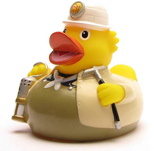 DUCKSHOP I Badeente Ruhrgebiet I Quietscheente I L: 7,5 cm I Quietscheentchen I Geschenk für Pott-Fans I Präsent Sammler