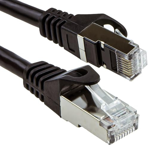 kenable Cat6A SSTP Snagless Shielded RJ45 Network Ethernet 10GIG Cable 10m Black