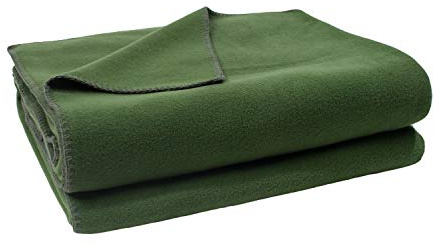 Zoeppritz Decke in der Farbe: Dunkelgrün, aus 65% Polyester, 35% Viscose hergestellt, Größe: 160x200 cm, 103291-661-160x200, 661 Dark Jade