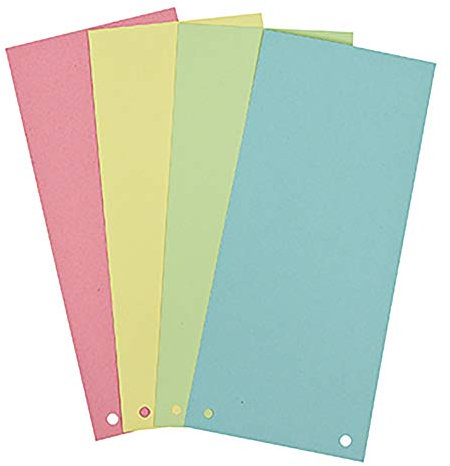 SOE Trennstreifen 01598 Pa=100St 4farbig sort. rosa blau grün gelb