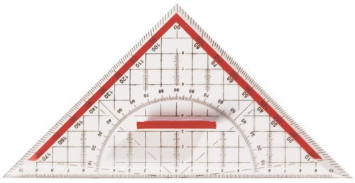 10x Geo-Dreieck Geometriedreieck mit Griff groß