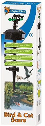 SuperFish 669150/2185 Reiher und Katzen Schreck, Sprinkler mit Bewegungssensor