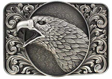 eeddoo® Gürtelschnalle - König der Lüfte - Eagle (Buckle für Wechselgürtel für Damen und Herren | Belt Frauen Männer Oldschool Rockabilly Metall Gothic Wave Rock Biker Western Trucker Casino Skull)