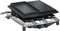 Steba Premium Raclette RC 4 Plus Deluxe Chrom | Made IN Germany | Antihaft-Druckguss-Grillplatte | Natursteingrillplatte, schneid- und Kratzfest | Inkl. wendbarer Guss-Pfanne mit glatter Fläche