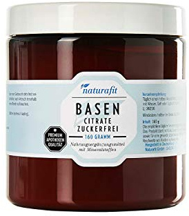naturafit Basencitrate zuckerfrei Pulver, 160 g Pulver