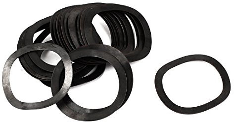 sourcing map Rondelle Ondulée ressort métal 30mm x 39mm x 0,5 mm 20pcs