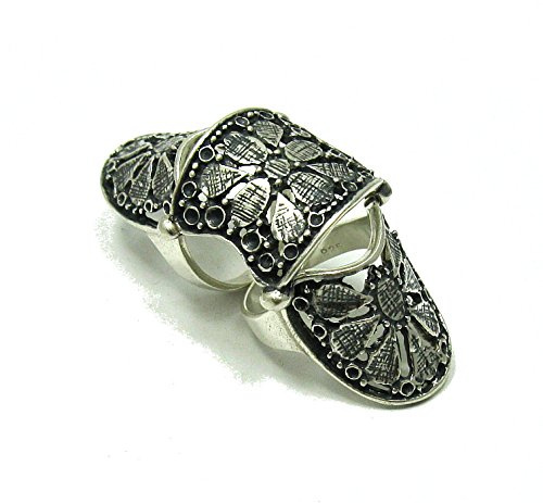Empress Jewelry Bague en argent massif 925 pour le doigt entier R001323