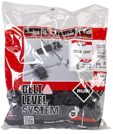 Rubi Delta Levelling – Pack von 200 Kabelbinder (3 – 12 mm), schwarz