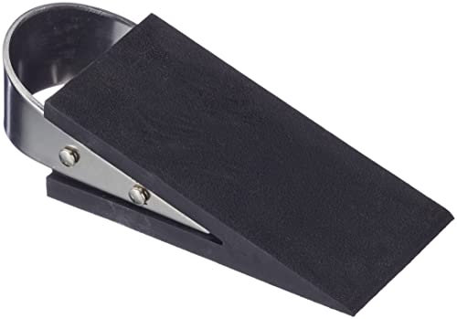 Alco-Albert 2854 - Tope de puerta, aprox. 5 x 3,5 x 13 cm, negro plateado