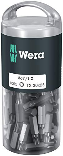 Wera, 867/1 DIY 100 TORX, TX 30 x 25 mm (100 Bits pro Box)