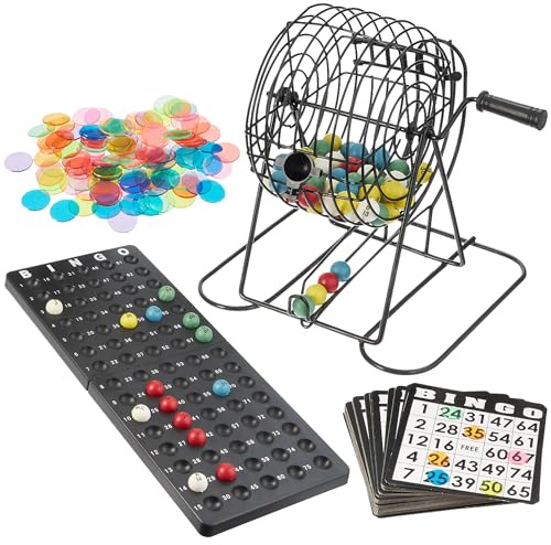 Royal Bingo Supplies Deluxe Bingo Game Set – 50 Reusable Cards, 300 Chips & 75 Jumbo Balls – Ideal for Parties, Classrooms, Senior Centers & Group Game Nights