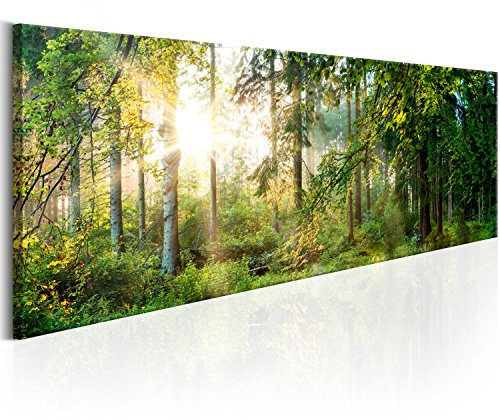 murando - Leinwandbild Natur Bäume Sonne, 135x45 cm, 1-teilig, Schlafzimmer | Hochwertige Leinwand, sofort aufhängbar, ideal fürs Wohn- oder Schlafzimmer, wasserfest und lichtecht, langlebig, stilvoll