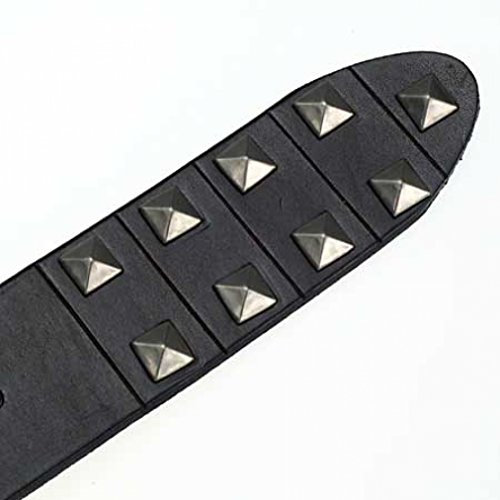 Premium Leder- Gürtel für Buckle, Nieten, Nietengürtel, Dunkelbraun, Größe S