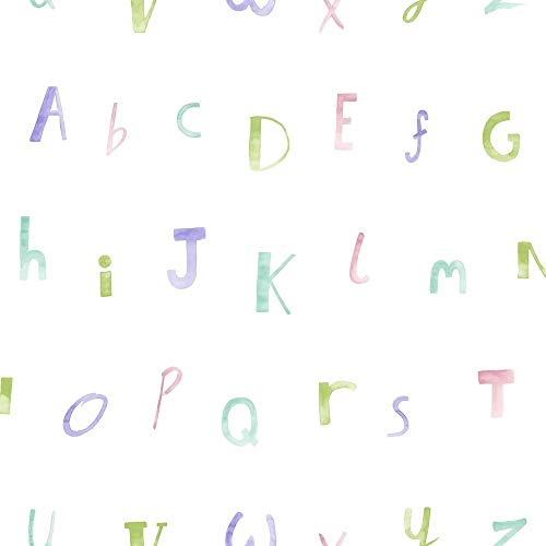 Holden Decor Make Believe Alphabet Cream Heather Wallpaper 12562 - Kids Children