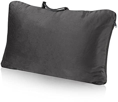 your GEAR Memory Foam Reisekissen - komprimierbares Outdoor Kissen 40x26x15cm mit Visco-Schaumflocken & Velour Bezug