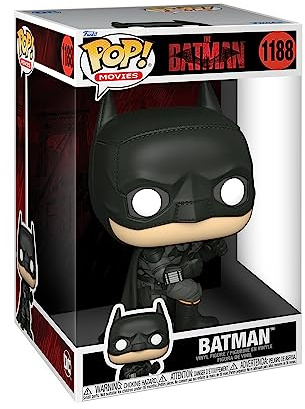 Funko Pop! Jumbo: DC The Batman - Batman - Vinyl-Sammelfigur - Geschenkidee - Offizielle Handelswaren - Spielzeug Für Kinder und Erwachsene - Movies Fans - Modellfigur Für Sammler und Display