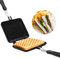 Les-Theresa Padella per panini Colazione Padella a doppia faccia Fondo piatto Antiaderente Panini per panini Griglia per panini da cucina