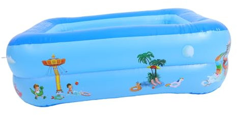 1 Pc Piscine de pêche picisine Enfants Piscine pour Enfants Portable carrée pour Adultes matité de l'eau Gonflable Ménage Bassin pataugeoire de bébé