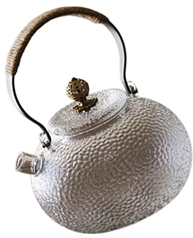 Teiera di vetro Bollitore per acqua Caldaia elettrica Teiera trasparente Teiera a fogli sfusi Macchine per il tè Bollitore elettrico Vetro Tè vintage Fornelli da campeggio Bollitori per il tè Tè fr