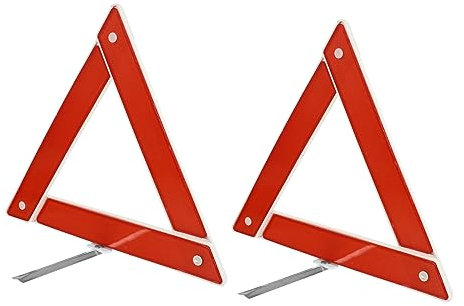 Gatuida 2 Stück Auto Warnschild Warndreieck Faltbar Robust Widerstandsfähig Kompakt Für Pannenhilfe Straßenbau