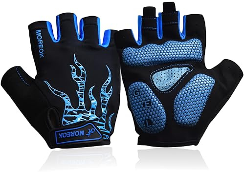 Nesirooh Cycling Gloves, Bike Gloves Half Finger for Men and Women Gel Mountain Road Bike Gloves for MTB Gym Riding Running