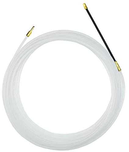 Tire-fil électrique en nylon 10 m – Ø 3 mm – Spirale d’introduction avec œillet et tête de guidage pour gaines ICTA (10 mètres)