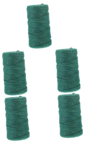 NUOBESTY 5rollen Jute Twine Roll Natürliche Garten-Schnur Für Bastelarbeiten Und Pflanzenbindung Vielseitig Einsetzbar Für Dekoration Und Gartenarbeit