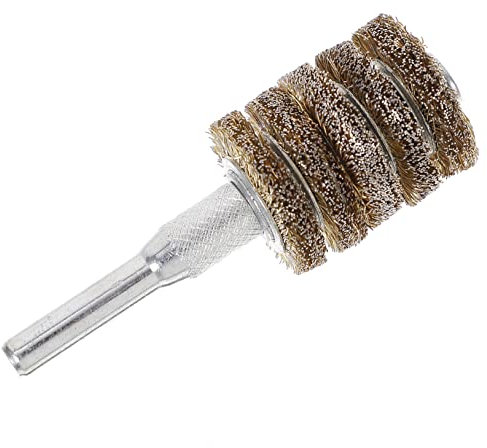 TOPPERFUN 3pcs Wire Brush for Drill 5-layer Electric Wire Brush Round Handle for Cleaning and Polishing