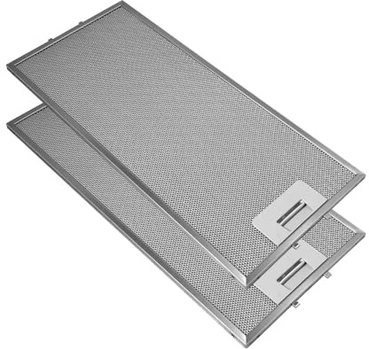 AllSpares metallfilter (2 st) för köksfläktar lämpliga för AEG 50268357006 (430 x 200 x 10 mm)