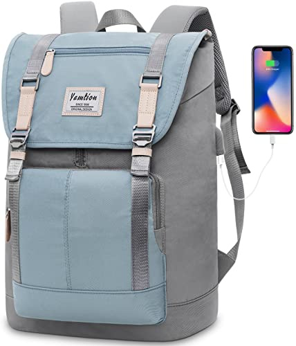 YAMTION Mochila Escolares Juveniles 17 Pulgadas para Niña/Niño,Mochilas para Portátiles y Netbooks para Hombres y Mujeres,Bolsa de Escuela para Instituto,Universidad,Escolar