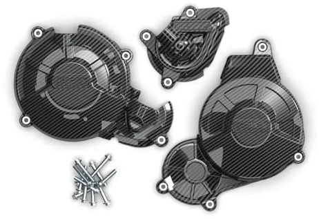 VTSGBLS Seitenabdeckung des Motorstators Für Aprilia RS660 Für Tuono 660 Für Tuareg 660 2021-2024 2023 Motorabdeckungen Schutzfolien Motorräder Motorabdeckung Schutzhülle(Kohlefaseroptik)