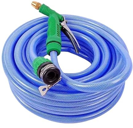 Manguera de jardín flexible, tubo de riego que no se dobla, diseño ligero y expandible, resistente para césped, patio, almacenamiento compacto, pulverización de alta presión, jardinería al