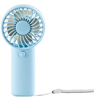 Ventilador de mano potente de 3 V 3 A, funciona con pilas, portátil, pequeño, ligero, para niñas y mujeres, para interiores y exteriores