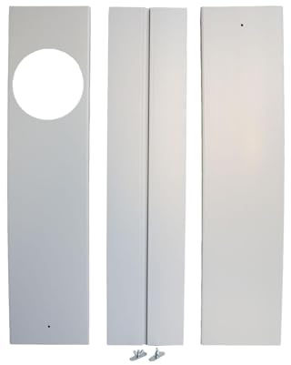 F Fityle Kit de Ventilation de Fenêtre, Kit de Calfeutrage Climatiseur Mobile, Joint Fenêtre Climatiseur en PVC, Fournitures de Conduit de Climatiseur Multifonction, Plaques Coulissantes, 3 Pièces