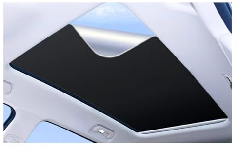 Pare Brise Soleil Voiture pour Skoda pour Rapid pour Spaceback NH1 Adsorption Électrostatique Toit Ouvrant Pare-Soleil Puits Lumière Store Ombrage Toit Voiture Pare-Soleil Pare Soleil Voiture(Noir)
